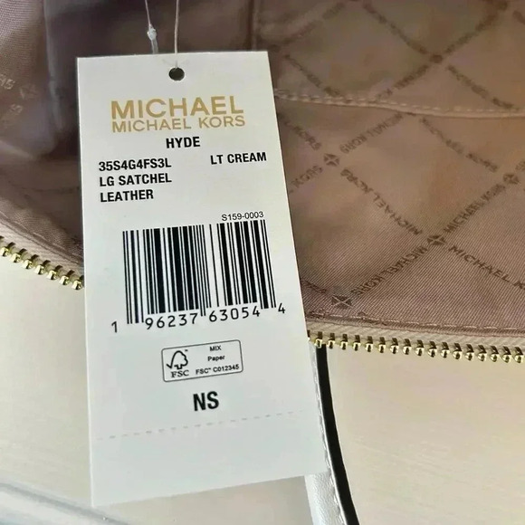 Michael Kors Cream Satchel Bag - Picture 8 of 9